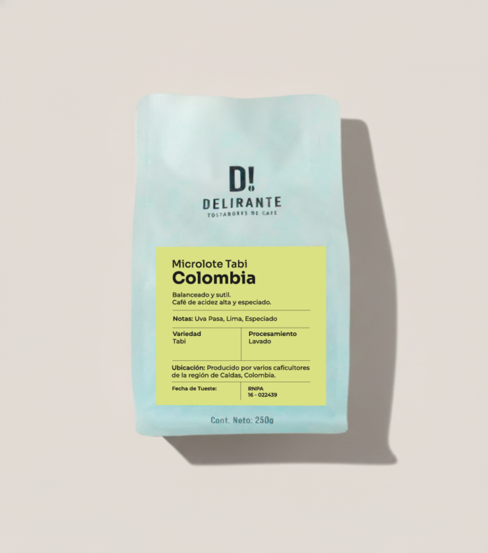 Café Colombia Microlote Tabi 250g bolsa - Café Delirante