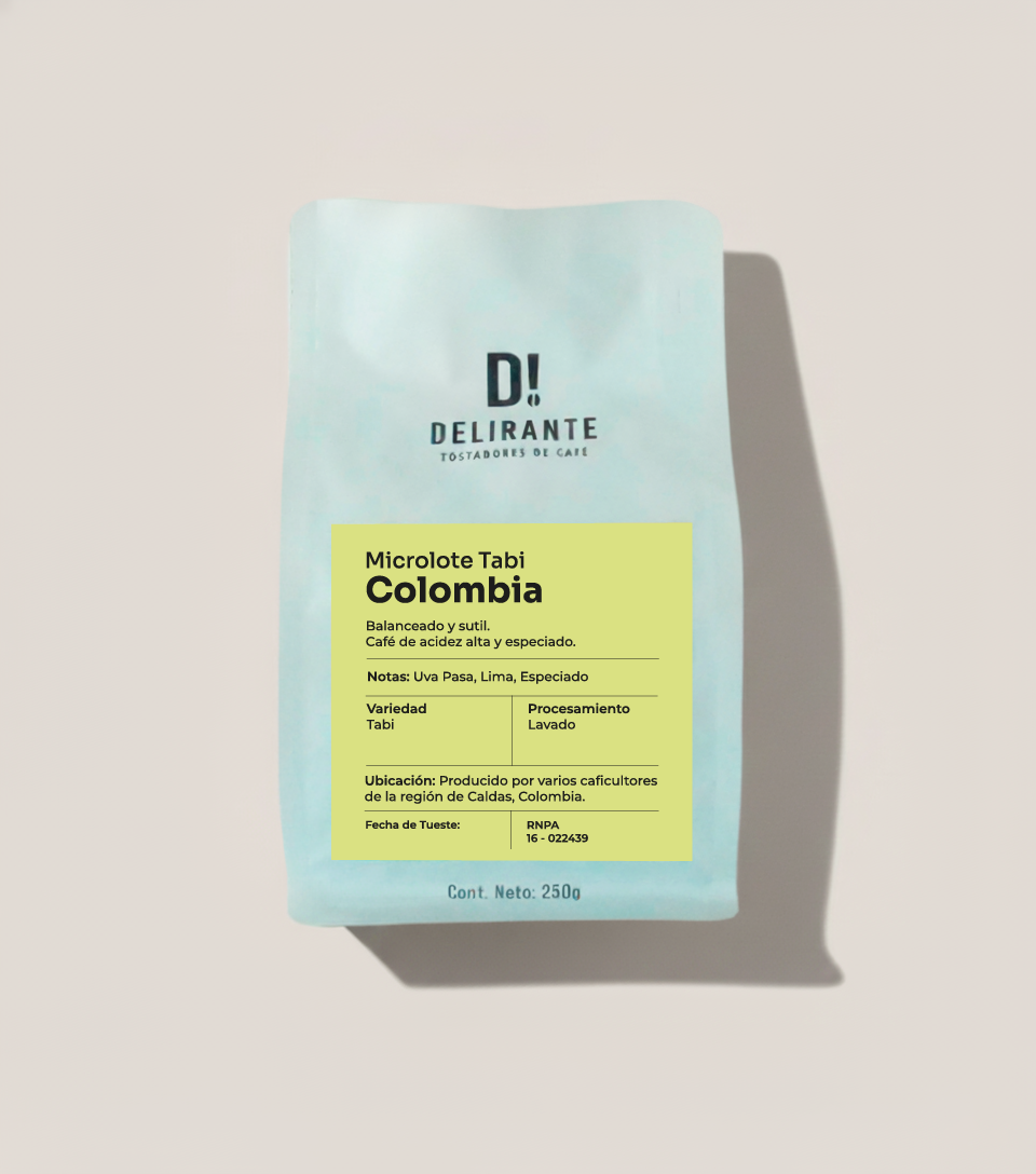 Café Colombia Microlote Tabi 250g bolsa - Café Delirante