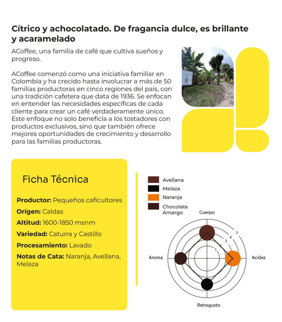 Ficha técnica del café de especialidad Colombia Small Growers de Café Delirante
